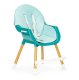 ECOTOYS 2-in-1 High Chair for Babies and Toddlers, Blue