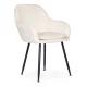 Modern Upholstered Velvet Dining Chair ModernHome, Cream