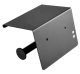 Tualetes papīra turētājs ar plauktu, Melns | Toilet Paper Holder with Shelf