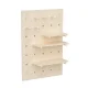 Maclean MC-130 WD Wooden Wall Organizer Pegboard 40x60cm