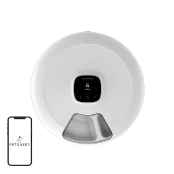 Petoneer NutriSpin Smart Pet Feeder for Cats and Small Dogs, 6 Meals