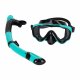 Panoramic Snorkel Set with Dry Top Tube, Blue-Black