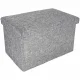 Folding Storage Ottoman 49 x 31 x 29 cm, Grey