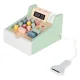 Wooden Toy Cash Register for Kids with Card Terminal and Scanner
