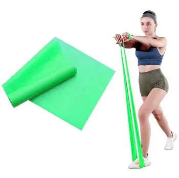 Fitness Exercise Band 2m, 15 lbs Resistance, Green