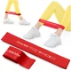 4Fizjo Mini Power Band Resistance Band, 0.4 mm, 1-3 kg, Red