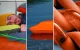 Pripučiamas čiužinys Flextail Tiny Sleeping Pad R05 AVS Mummy, oranžinis
