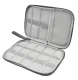 Travel Organizer Case for Cables and Chargers, Grey