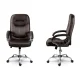 Sofotel Swivel Office Chair, Dark Brown