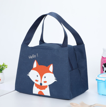 Insulated Lunch Bag with Fox Print