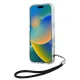 Karl Lagerfeld iPhone 16 Case IML Zebra Pattern & Cord, Black