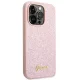 Guess Glitter Script Case for iPhone 14 Pro Pink