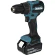 Makita DHP490RFX3 18V Cordless Combi Drill (2x 3.0 Ah, 74 pcs Set)