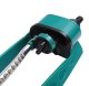 Adjustable Automatic Oscillating Garden Sprinkler with 16 Nozzles, green