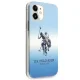 U.S. Polo Assn. iPhone 12 mini Case Gradient Pattern, Blue