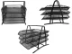 Metal Mesh Desk Organiser with 3 Drawers for A4 Files, Black