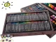 Art Painting and Drawing Set in Wooden Case, 143 Pieces
