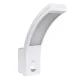 Maclean LED Facade Lamp with Motion Sensor, 10W, IP54, 750lm, White
