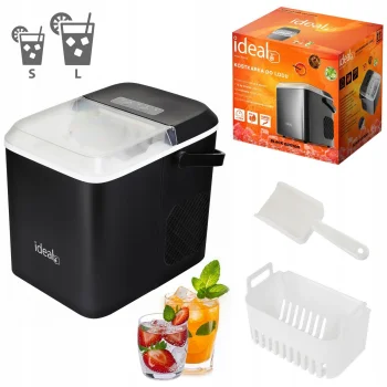 Ideal Home Ice Maker 12 kg/day 100W, Silver
