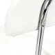 Activeshop 6001 Cosmetic Salon Stool with Backrest, White