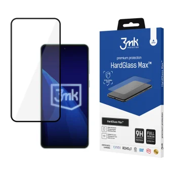 Tempered Glass 3mk HardGlass Max Black for Samsung Galaxy M55