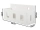 Hanging Bathroom Shelf / Organizer, White