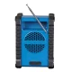 Denver WRB-60 Jobsite Radio with FM and Bluetooth, Blue/Black