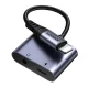 2-in-1 Audio Adapter Joyroom SY-L01 Lightning to 3.5mm + Lightning, Black