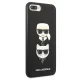 Karl Lagerfeld Saffiano Karl&Choupette Head Case for iPhone 7 Plus / 8 Plus Black