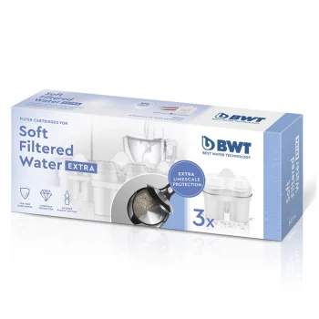 Water Filter Cartridges BWT Soft Filtered Water Extra 814873, 3-Pack