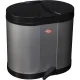 Wesco Eco-Double Bin Recycling Pedal Bin 2x15 L, Silver