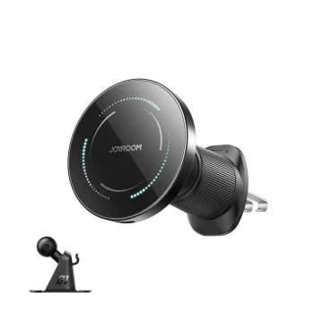 Joyroom JR-ZS502 MagSafe Car Holder with 15W Wireless Charger, Black