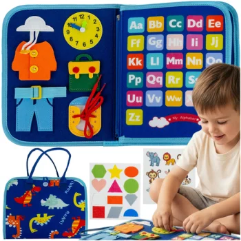 Kruzzel Sensory Busy Book, Blue