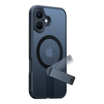 Torras Pstand Spin Case for iPhone 16, Black