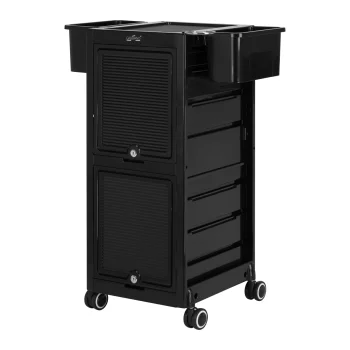 Gabbiano 68C Hairdressing Trolley, Black