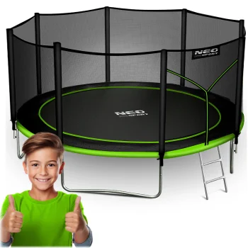 Garden Trampoline 404 cm (13ft) with Outer Net and Ladder Neo-Sport
