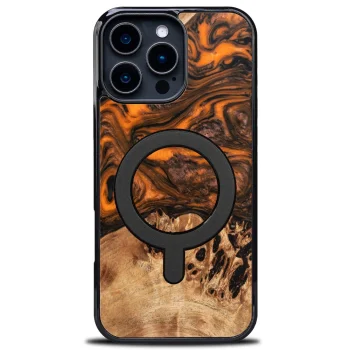 Bewood Unique Case for iPhone 16 Pro Max - Orange with MagSafe