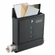 Black Mailbox for Letters and Newspapers