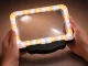 LED Reading Magnifier 2.5x with 3 Light Modes USB, Black-White