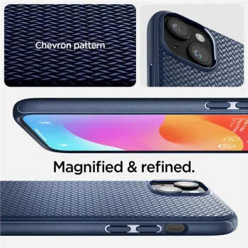 Spigen Mag Armor Case with MagSafe for iPhone 15 Plus, Blue