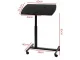 Adjustable Laptop Table on Wheels Black
