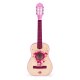 ECOTOYS Large Wooden Guitar for Kids, 6-String, Pink