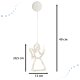 Wall Window LED Light Luminous Christmas Decoration \"Angel\", 16x20.5cm