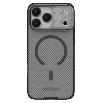 Nillkin CamShield Pro Magnetic Case for iPhone 17 Pro Max, Transparent Black