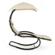Multigarden PH158A Garden Rocking Lounger with Canopy, Beige