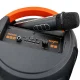 Wireless Bluetooth Speaker ABS-8208 with Microphone & LED, 40W, Black