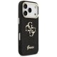 Guess Fixed Glitter Big 4G Metal Frame Phone Case Cover iPhone 17 Pro - black