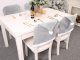Christmas Chair Covers Santa Hat, 6 pcs, Grey