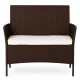 MultiGarden Two-Seater Garden Sofa with Cushion, Brown