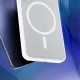 3mk Smoke MagCase for Samsung Galaxy S25 - White Transparent
